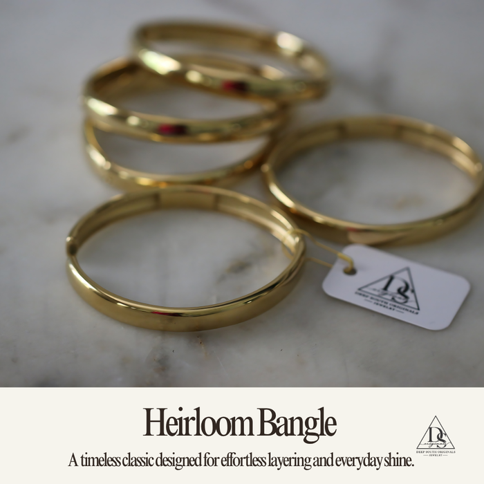 Heirloom Bangle 18K Gold Bracelet