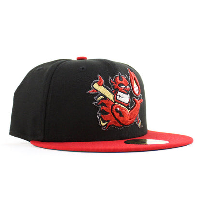 Hellrazors New Era 59Fifty Fitted Hat (Black Scarlet Red Green Under Brim)