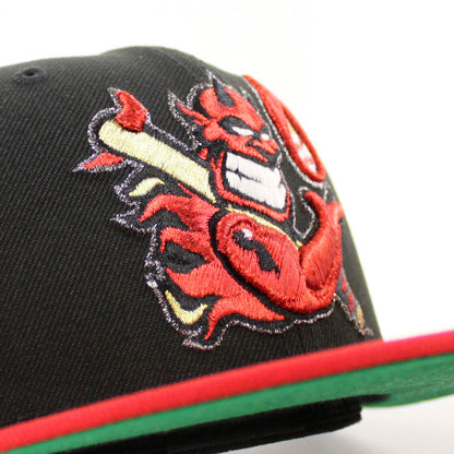 Hellrazors New Era 59Fifty Fitted Hat (Black Scarlet Red Green Under Brim)