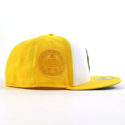 Houston Astros 1968 All Star Game New Era 59Fifty Fitted Hat (Optic White Canary Yellow Green Under Brim)