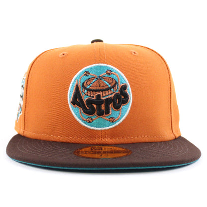 Houston Astros 1986 All Star Game New Era 59Fifty Fitted Hat (Rust Brown Teal Under Brim)