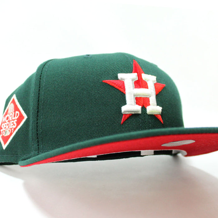 Houston Astros 2017 World Series New Era 59Fifty Fitted Hat (Green Red Under Brim)
