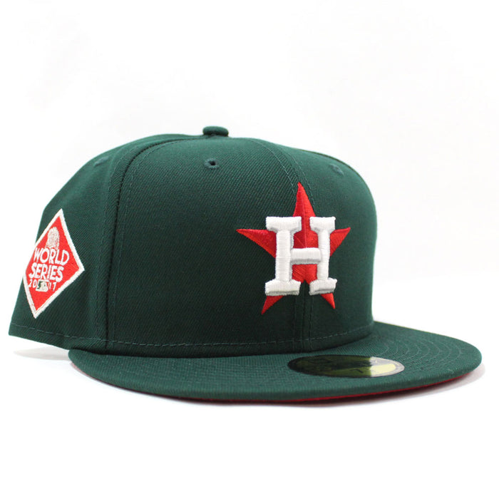 Houston Astros 2017 World Series New Era 59Fifty Fitted Hat (Green Red Under Brim)