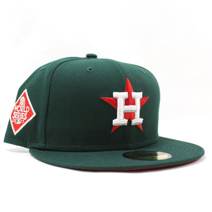 Houston Astros 2017 World Series New Era 59Fifty Fitted Hat (Green Red Under Brim)