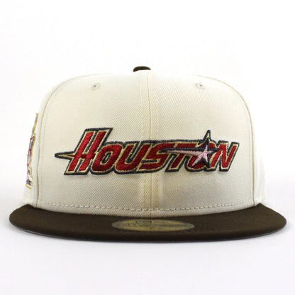 Houston Astros 35 Years New Era 59Fifty Fitted Hat (Chrome Walnut Gray Under Brim)