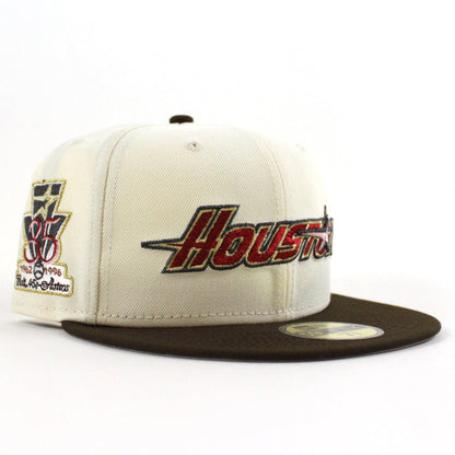 Houston Astros 35 Years New Era 59Fifty Fitted Hat (Chrome Walnut Gray Under Brim)