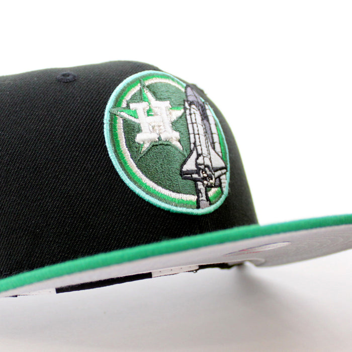 Houston Astros Apollo 11 New Era 59Fifty Fitted Hat (GITD Black Kelly Gray Under Brim)