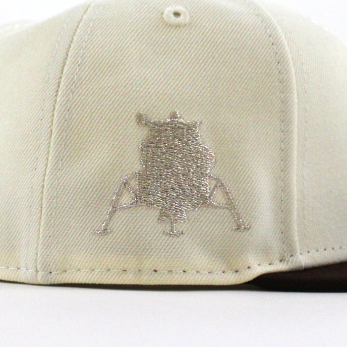 Houston Astros Rover New Era 59Fifty Fitted Hat (Chrome White Burnt Wood Green Under Brim)