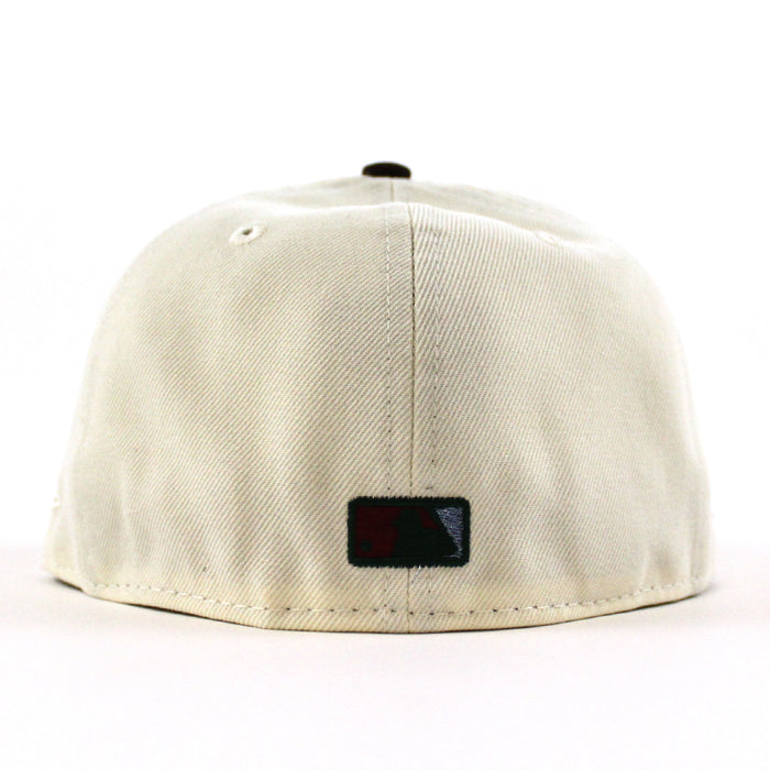 Houston Astros Rover New Era 59Fifty Fitted Hat (Chrome White Burnt Wood Green Under Brim)