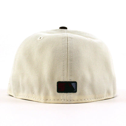 Houston Astros Rover New Era 59Fifty Fitted Hat (Chrome White Burnt Wood Green Under Brim)