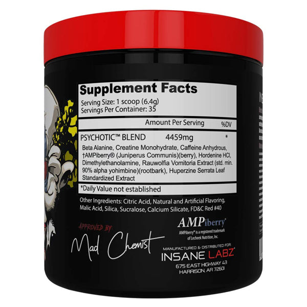 Insane Labz Psychotic Pre-Workout 35 Servings