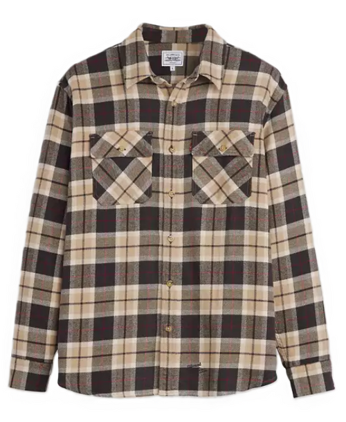 JJJJound x Levi's Plaid Shirt (Brown)