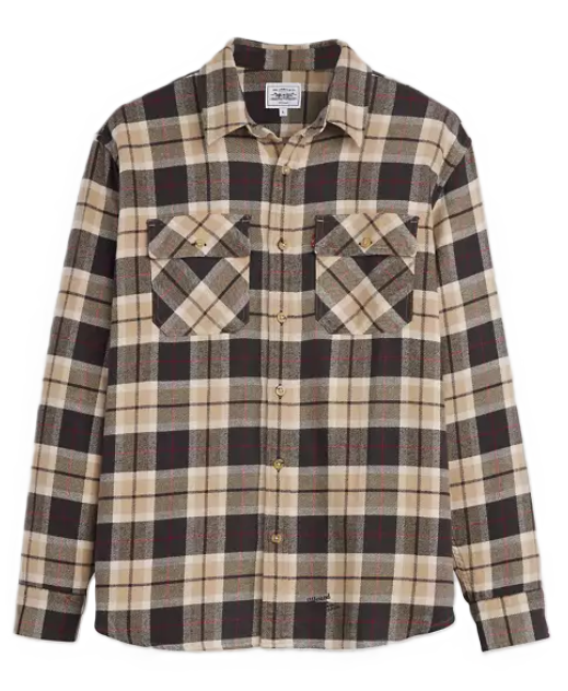 JJJJound x Levi's Plaid Shirt (Brown)