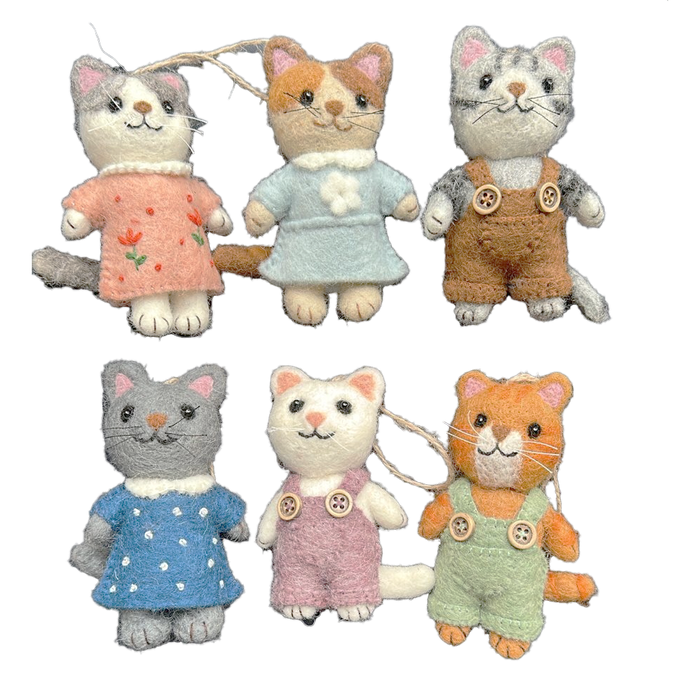 Kitten Ornament- Assorted Styles- Sold Individually