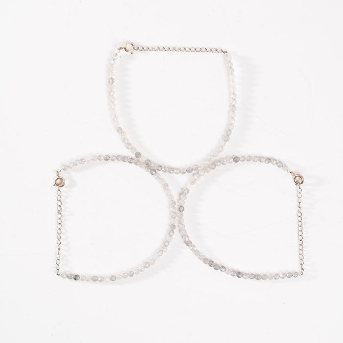 Labradorite - Faceted Beaded Bracelet