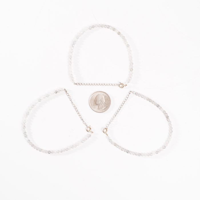 Labradorite - Faceted Beaded Bracelet