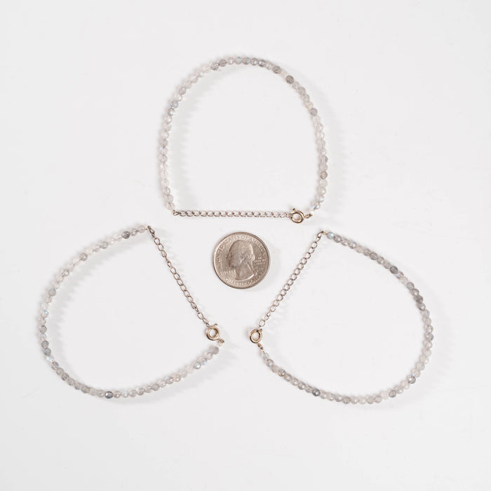 Labradorite - Faceted Beaded Bracelet