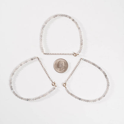 Labradorite - Faceted Beaded Bracelet