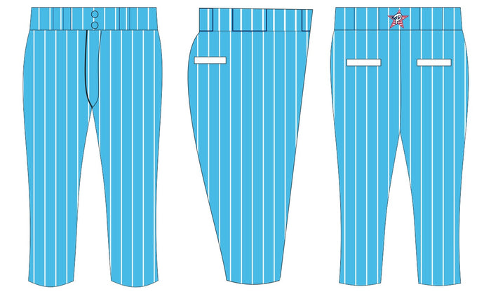 Lady Makos Blue Pinstripe Pants