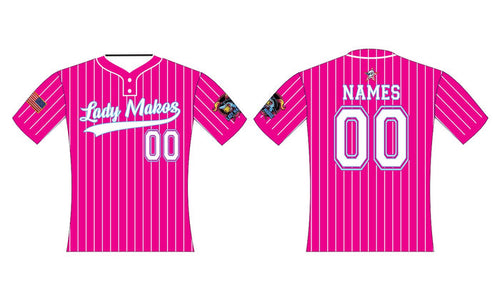 Lady Makos Pink Pinstripe Jersey