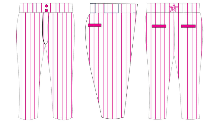 Lady Makos White Pinstripe Pants