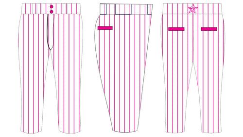 Lady Makos White Pinstripe Pants
