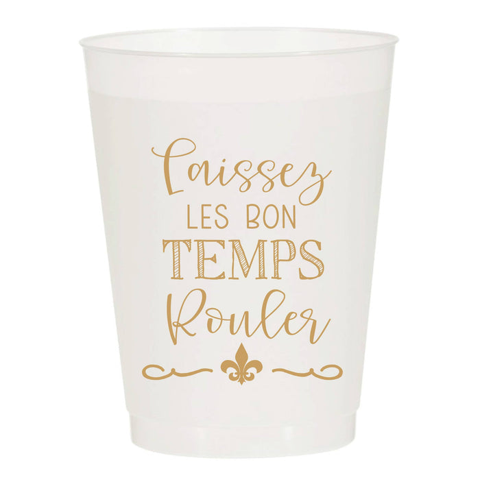 Laissez Les Bon Temps Rouler Reusable Cups - Set of 10 Cups