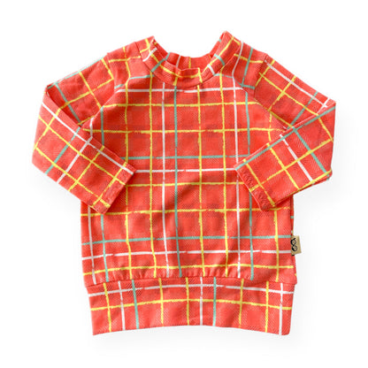 Large Squares on Coral Lounge Top
