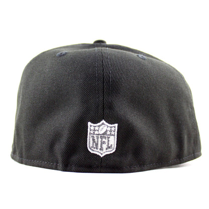 Las Vegas Raiders 50TH Anniversary New Era 59Fifty Fitted Hat (Black Green Under Brim)