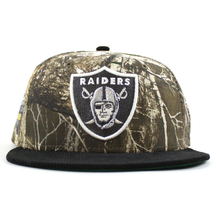 Las Vegas Raiders Inaugural Season 2020 New Era 59Fifty Fitted Hat (RealTree Black Green Under Brim)