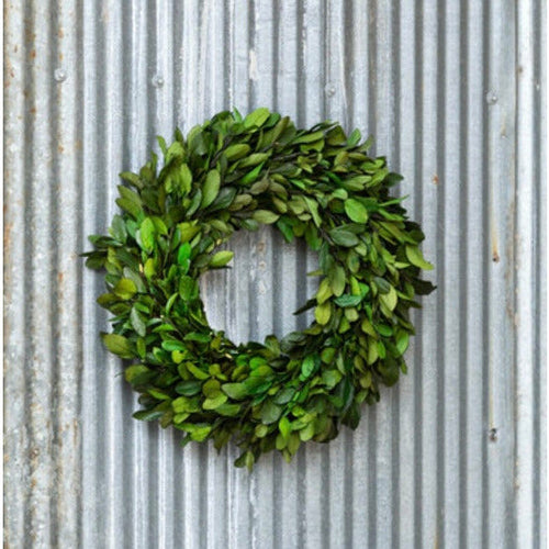 Laurel Boxwood Wreath 16”