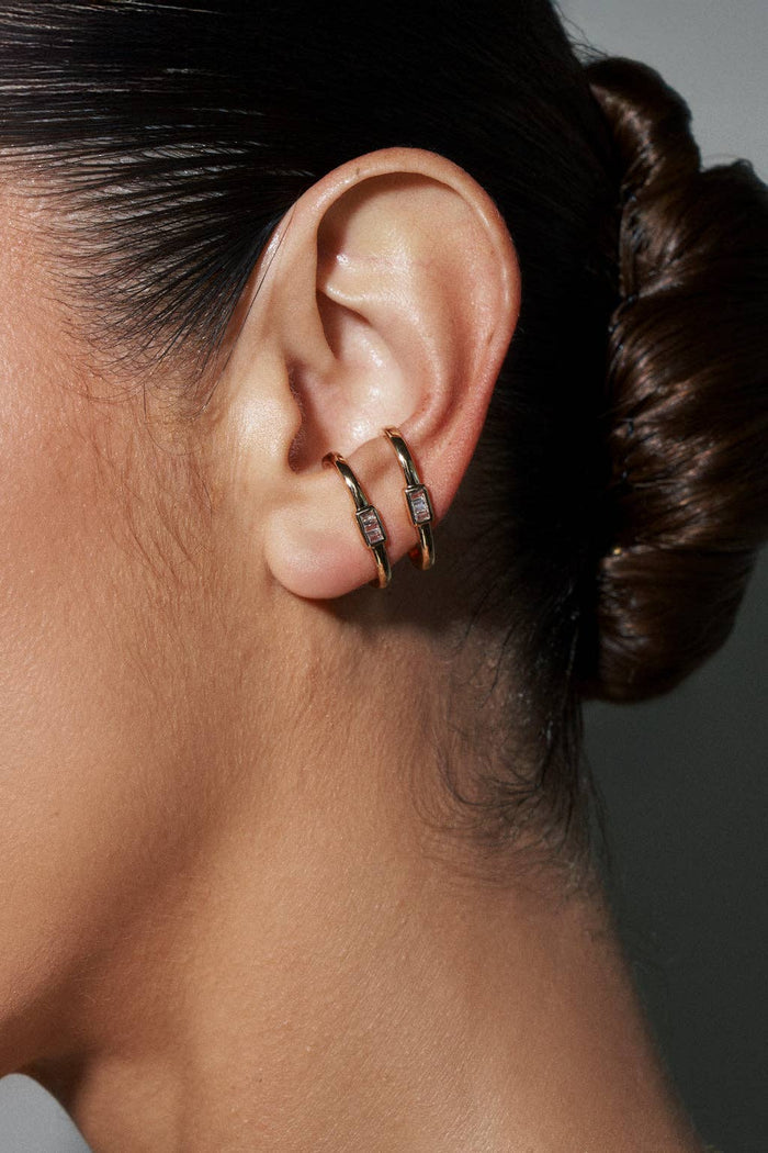Lili Claspe - Baguette Stud Earrings