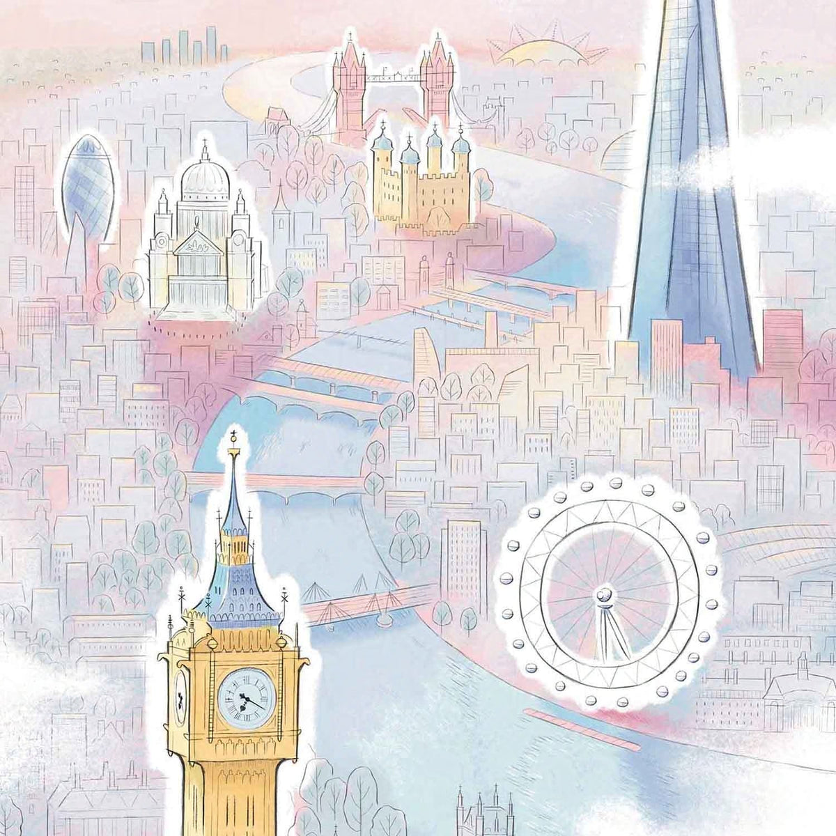 Mike Green London Skyline A3 Print