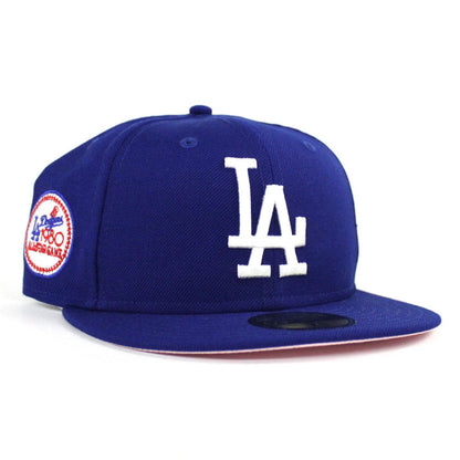 Los Angeles Dodgers 1980 All Star Game New Era 59Fifty Fitted Hat (Blue Pink Under Brim)