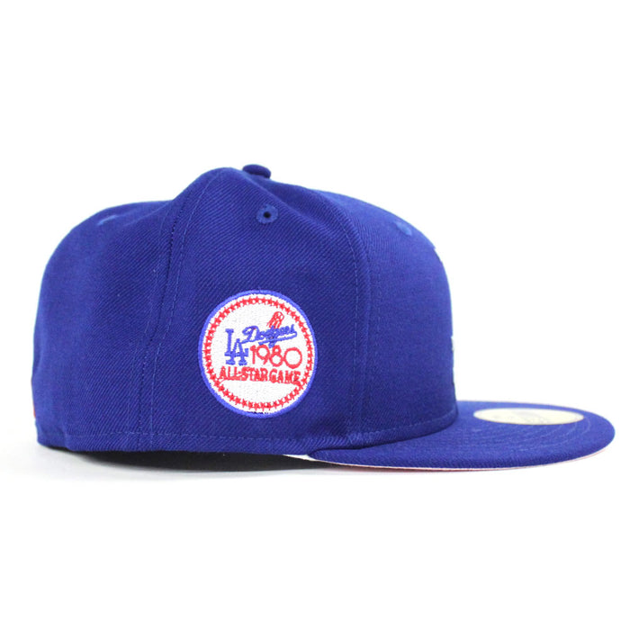 Los Angeles Dodgers 1980 All Star Game New Era 59Fifty Fitted Hat (Blue Pink Under Brim)