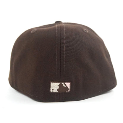 Los Angeles Dodgers 50th Anniversary New Era 59Fifty Fitted Hat (Burnt Wood Pink Under Brim)