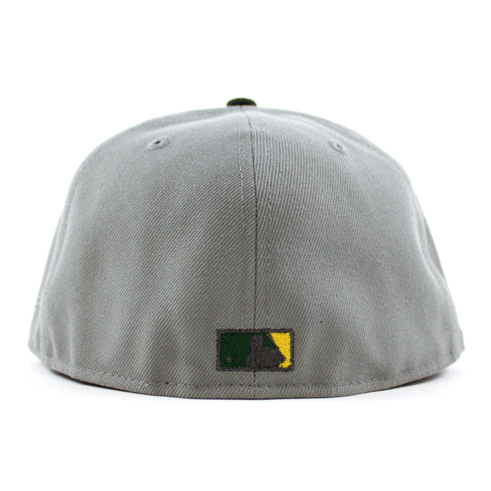 Los Angeles Dodgers 50th Anniversary New Era 59Fifty Fitted Hat (Misty Morning SeaWeed Green Gray Under Brim)