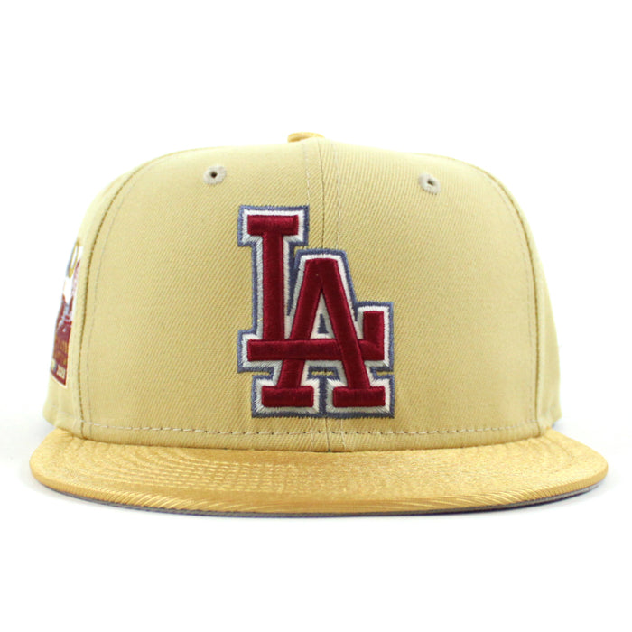 Los Angeles Dodgers 60TH DODGER STADIUM New Era 59Fifty Fitted Hat (VEGAS GOLD MET GOLD GRAY Under Brim)