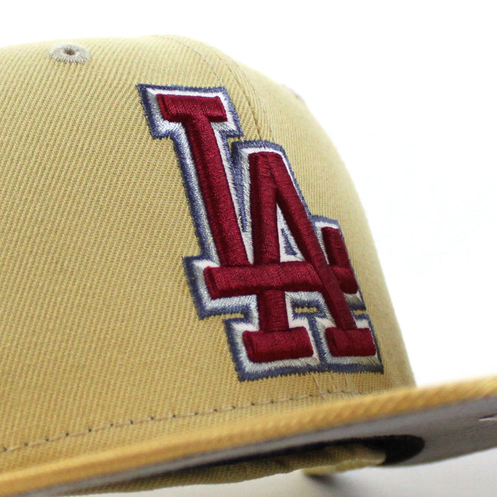 Los Angeles Dodgers 60TH DODGER STADIUM New Era 59Fifty Fitted Hat (VEGAS GOLD MET GOLD GRAY Under Brim)