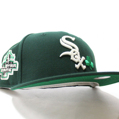 Lucky Clover Chicago White Sox 2003 All-Star Game New Era Fitted 59Fifty Hat (Glow in the Dark Dark Green Green Under Brim)