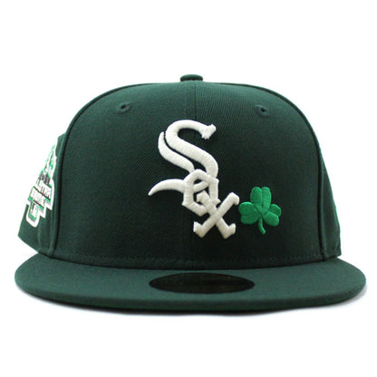 Lucky Clover Chicago White Sox 2003 All-Star Game New Era Fitted 59Fifty Hat (Glow in the Dark Dark Green Green Under Brim)