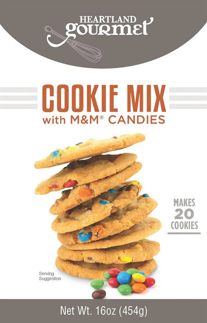 M & M Cookie Mix | Pack of 3 | 16 oz | Heartland Gourmet