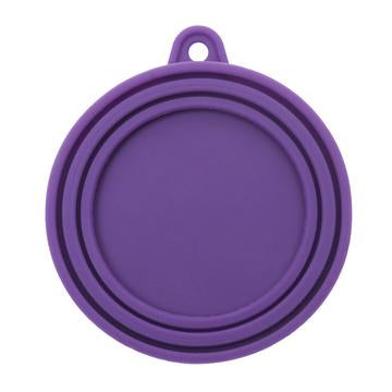 Messy Mutts Silicone Universal Can Cover Purple - Paw Naturals