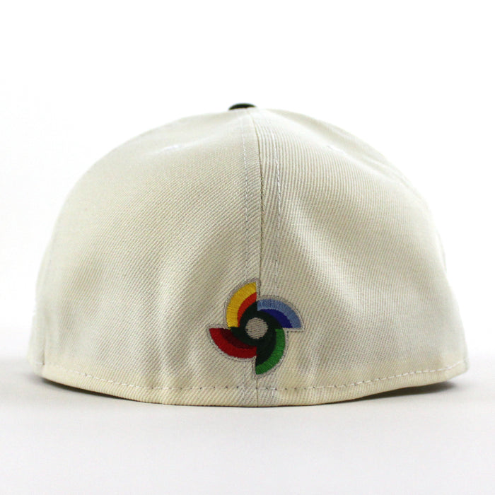 Mexico 2023 World Baseball Classic (WBC) New Era 59Fifty Fitted Hat (Chrome White Dark Green Gray Under Brim)