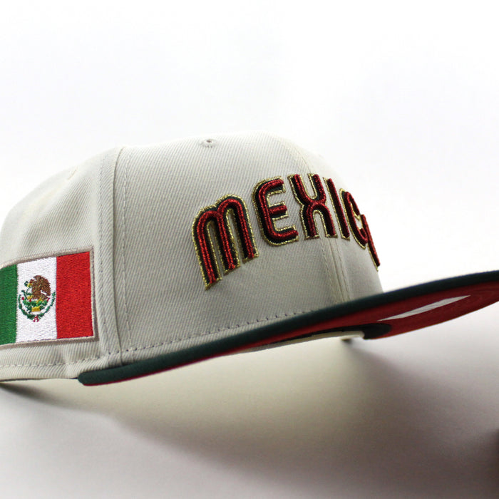 Mexico 2023 World Baseball Classic (WBC) New Era 59Fifty Fitted Hat (Dark Green Black Gray Under Brim)