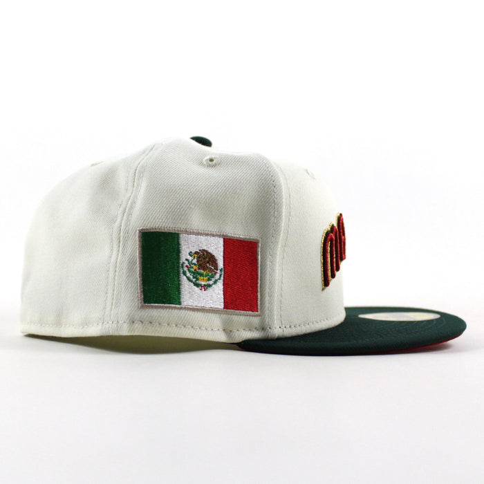 Mexico 2023 World Baseball Classic (WBC) New Era 59Fifty Fitted Hat (Dark Green Black Gray Under Brim)