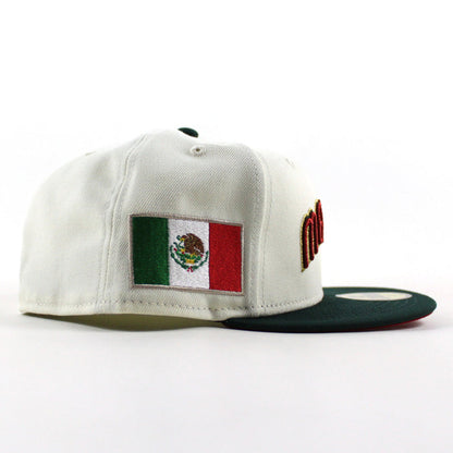 Mexico 2023 World Baseball Classic (WBC) New Era 59Fifty Fitted Hat (Dark Green Black Gray Under Brim)