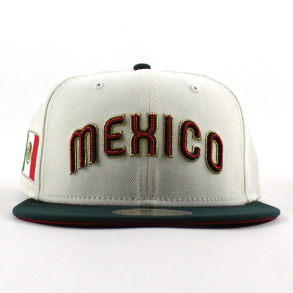 Mexico 2023 World Baseball Classic (WBC) New Era 59Fifty Fitted Hat (Dark Green Black Gray Under Brim)