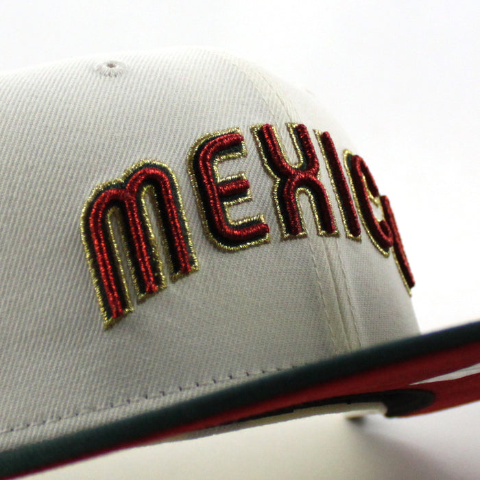Mexico 2023 World Baseball Classic (WBC) New Era 59Fifty Fitted Hat (Dark Green Black Gray Under Brim)