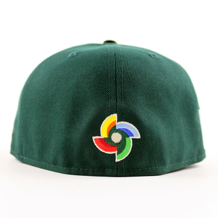 Mexico 2023 World Baseball Classic (WBC) New Era 59Fifty Fitted Hat (Dark Green Black Gray Under Brim)